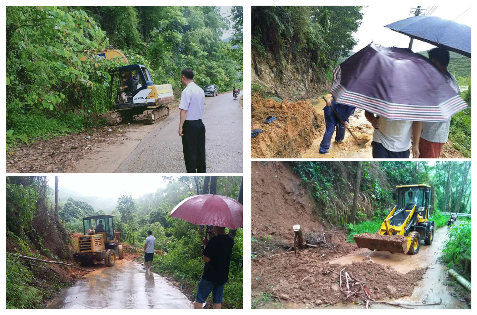 各村及時清理路障