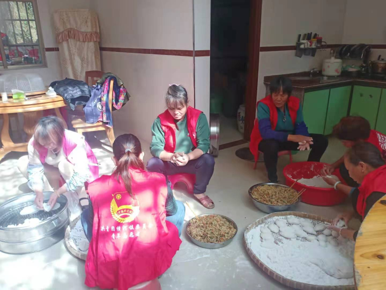 河肚村做蘿卜粄現(xiàn)場(chǎng)