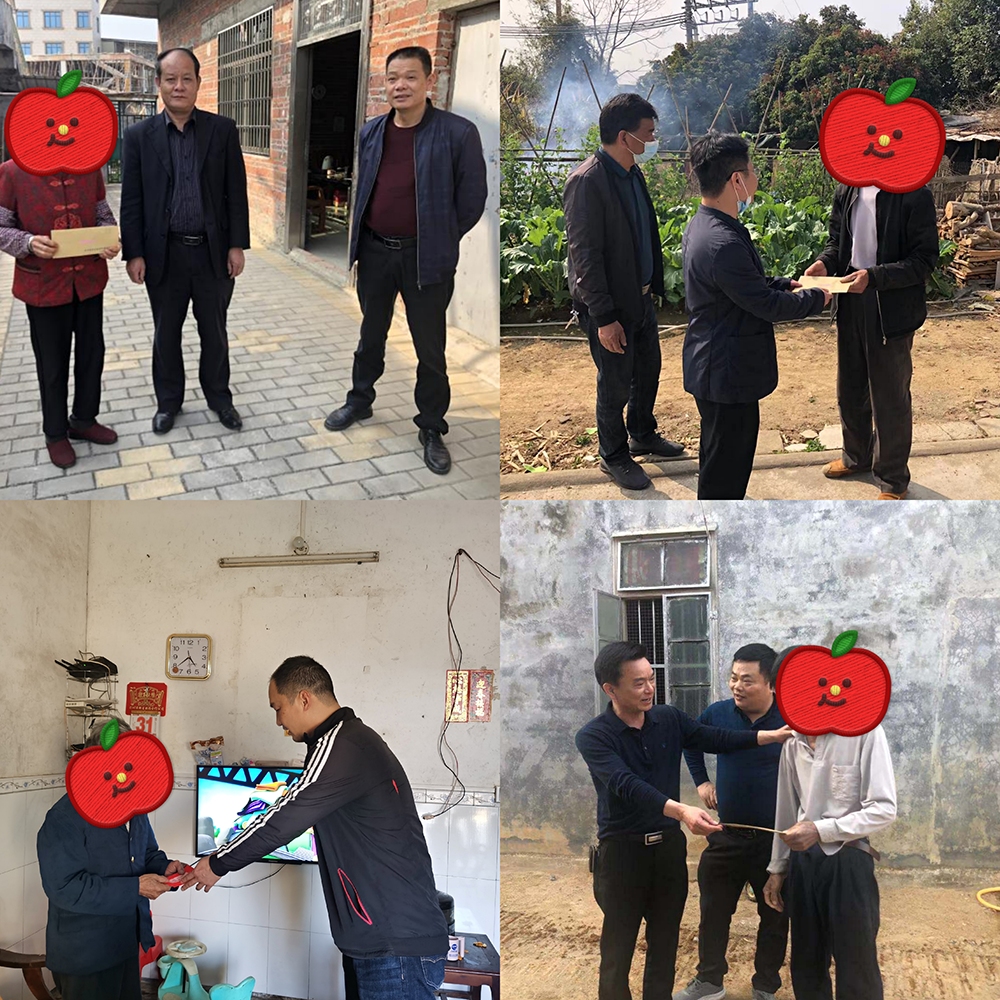 黨政班子成員慰問困難黨員、退伍軍人