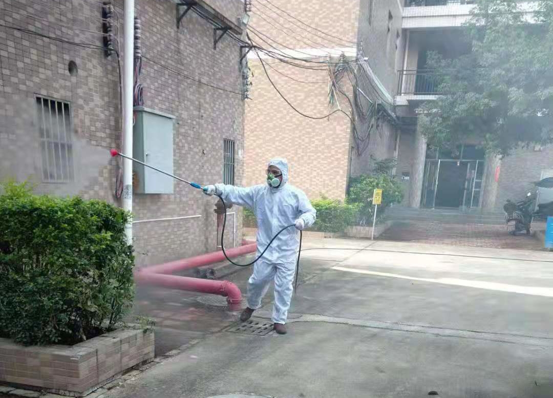 在各點消毒
