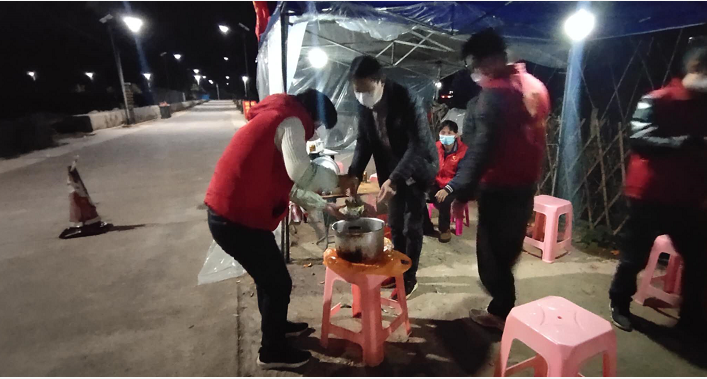 向一線工作者送去牛肉丸