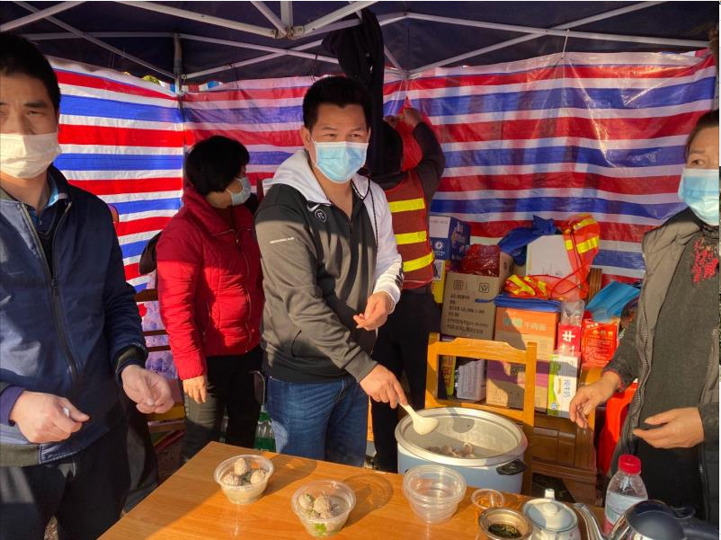 向一線工作者送去牛肉丸