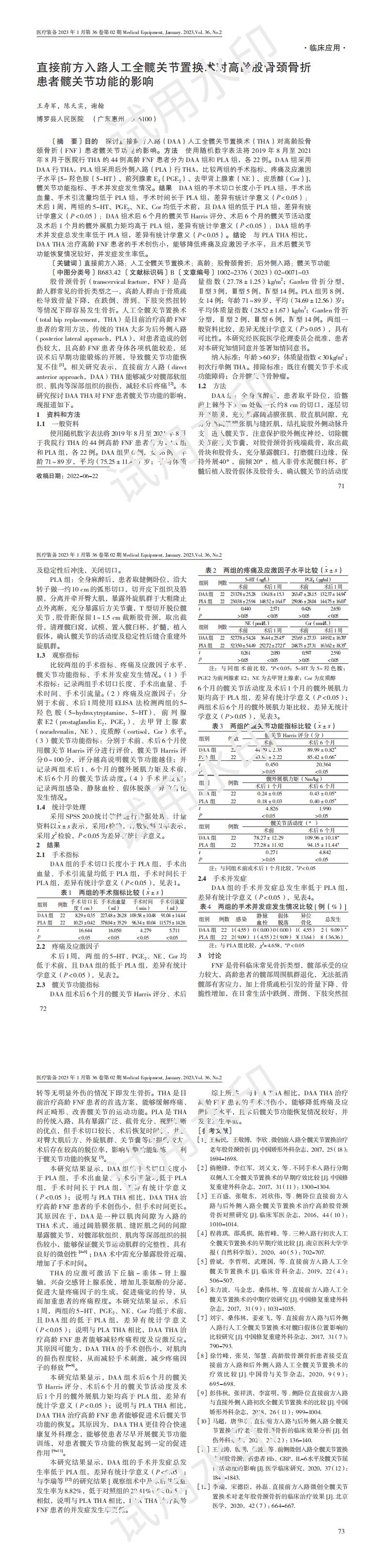 直接前方入路人工全髖關節置換術對高齡股骨頸骨折患者髖關節功能的影響_00.jpg
