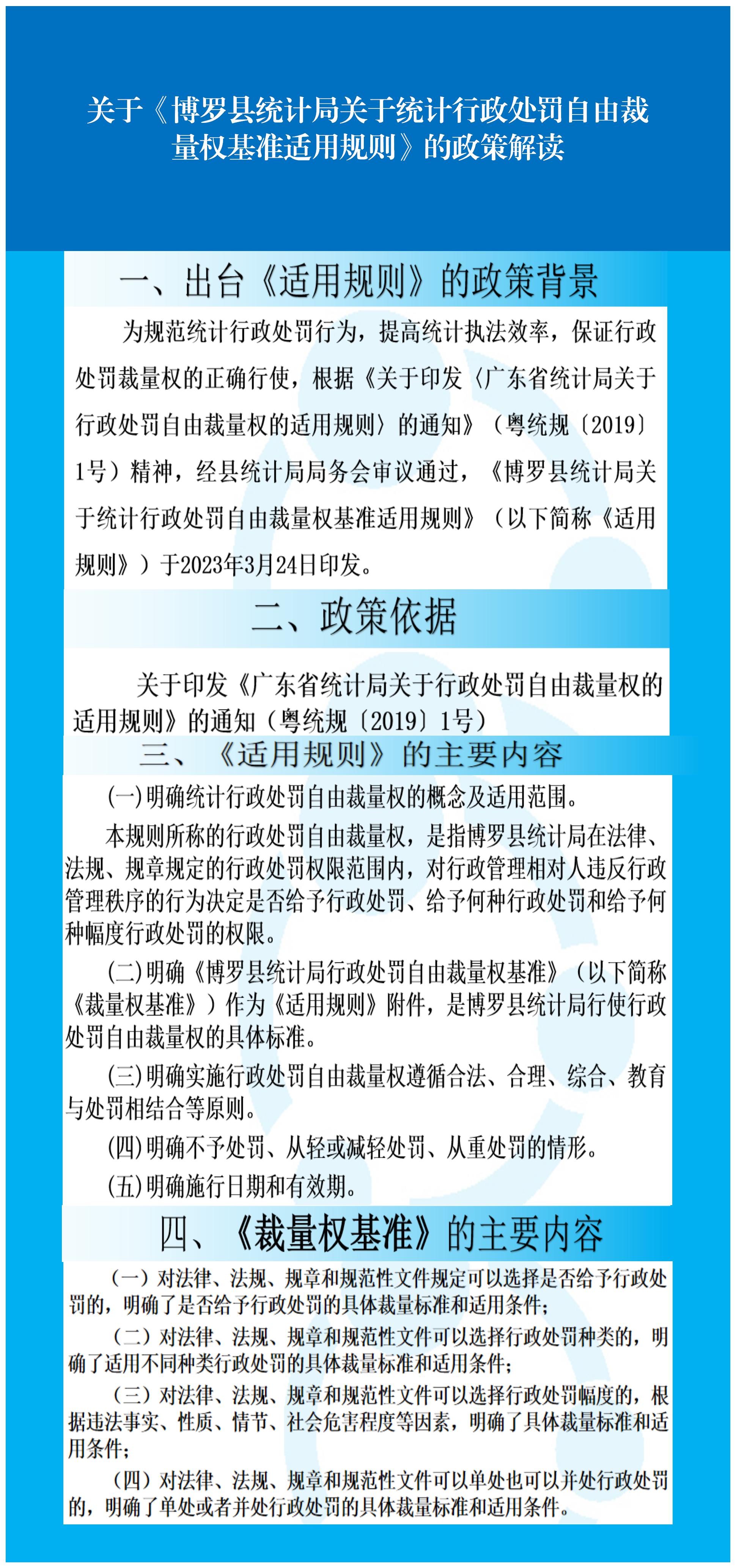 政策解讀：博羅縣統(tǒng)計局關(guān)于統(tǒng)計行政處罰自由裁量權(quán)基準(zhǔn)適用規(guī)則》.jpg