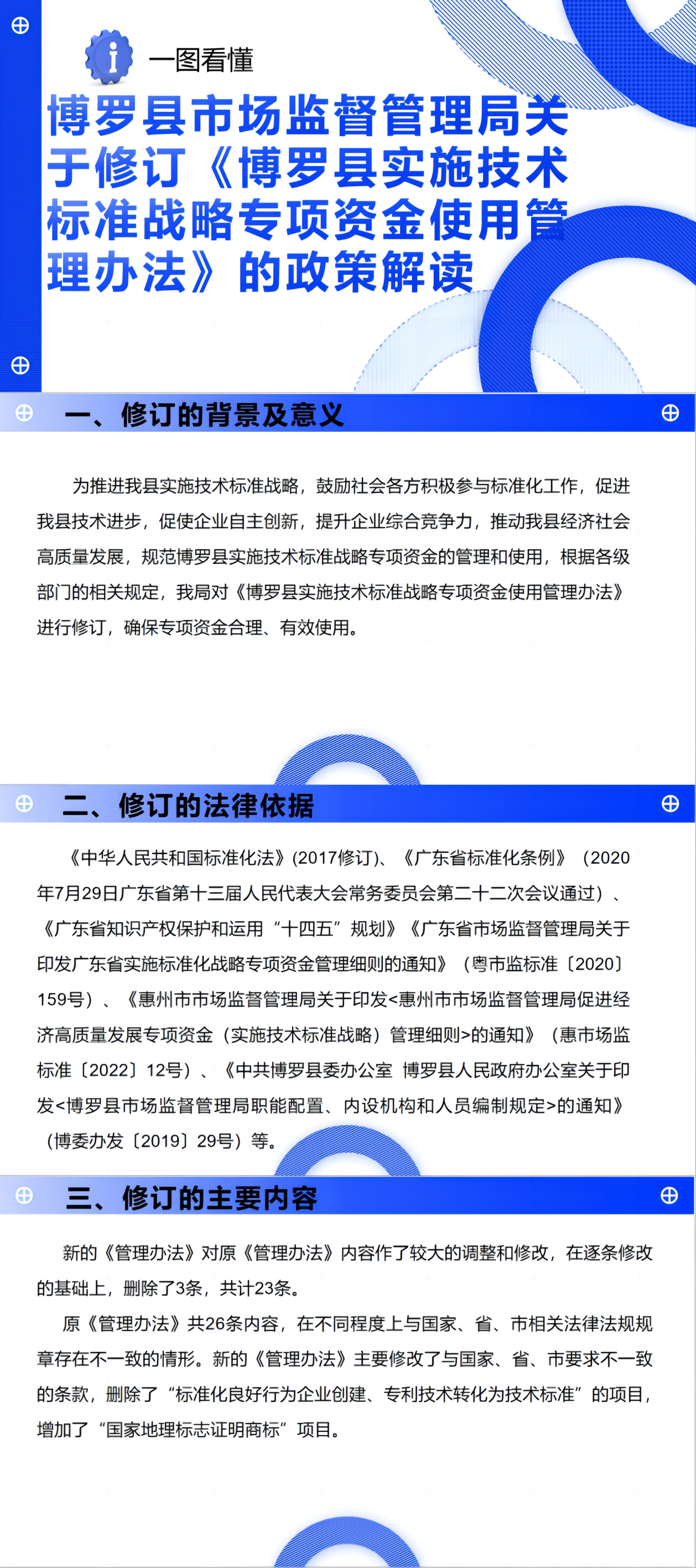 政策解讀：博羅縣市場監督管理局關于修訂《博羅縣實施技術標準戰略專項資金使用管理辦法》的決定.png
