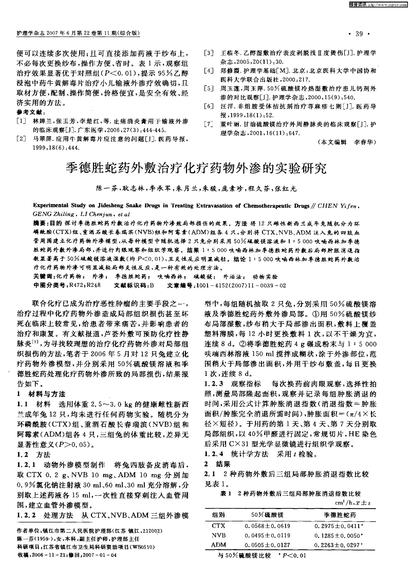 牛黃解毒片乙醇浸泡液外敷治療小兒輸液外滲-圖片-1.jpg
