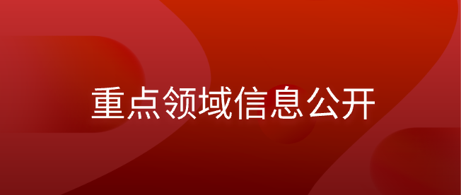重點(diǎn)領(lǐng)域信息公開